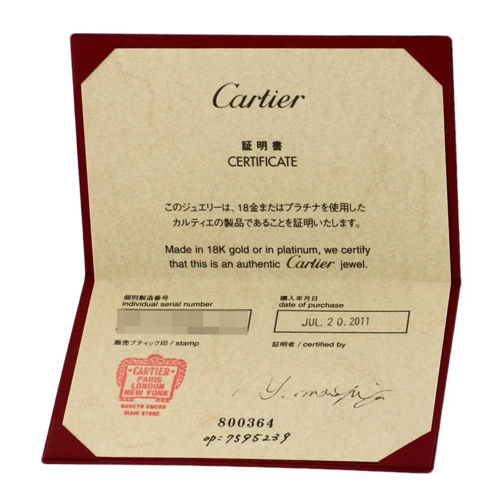 CARTIER 18k Gold Diamond Love Ring #47 - Picture 7 of 9
